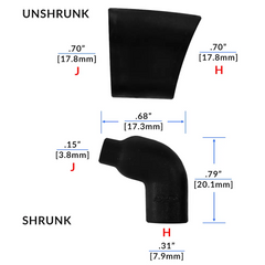 Raychem 222A111-25-0 Heatshrink Boot, 90 Degree Lipped