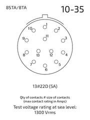 8STA110-35SN contact arrangement 10-35