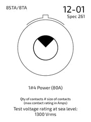 8STA012-01PN-261 contact arrangement 12-01