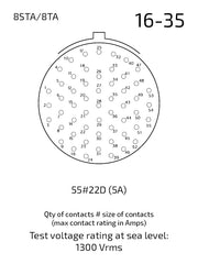 8STA616-35PN contact arrangement 16-35
