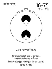 8STA616-75PN-251 contact arrangement 16-75_251