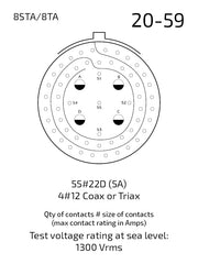 8STA620-59PN contact arrangement 20-59