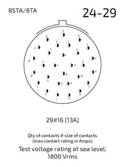 8STA624-29PN contact arrangement 24-29