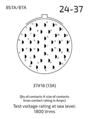 8STA024-37SN contact arrangement 24-37