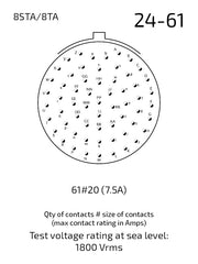 8STA024-61SN contact arrangement 24-61