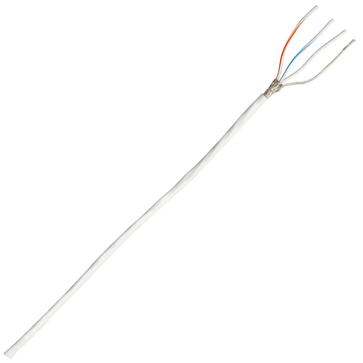 4 Core - 20 AWG Shielded Tefzel Cable - Sold Per Metre