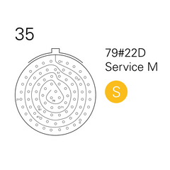Souriau 8STA020-35SN + 8STA620-35PN Matched Pair, 79 Pin Size 22 Contacts