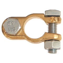Battery Terminal Positive, Brass Bolt Type - 8mm Stud