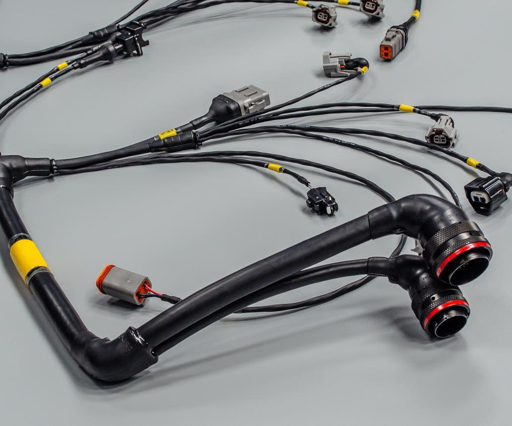 Custom motorsport wiring harness built by 12Volt Motorsports